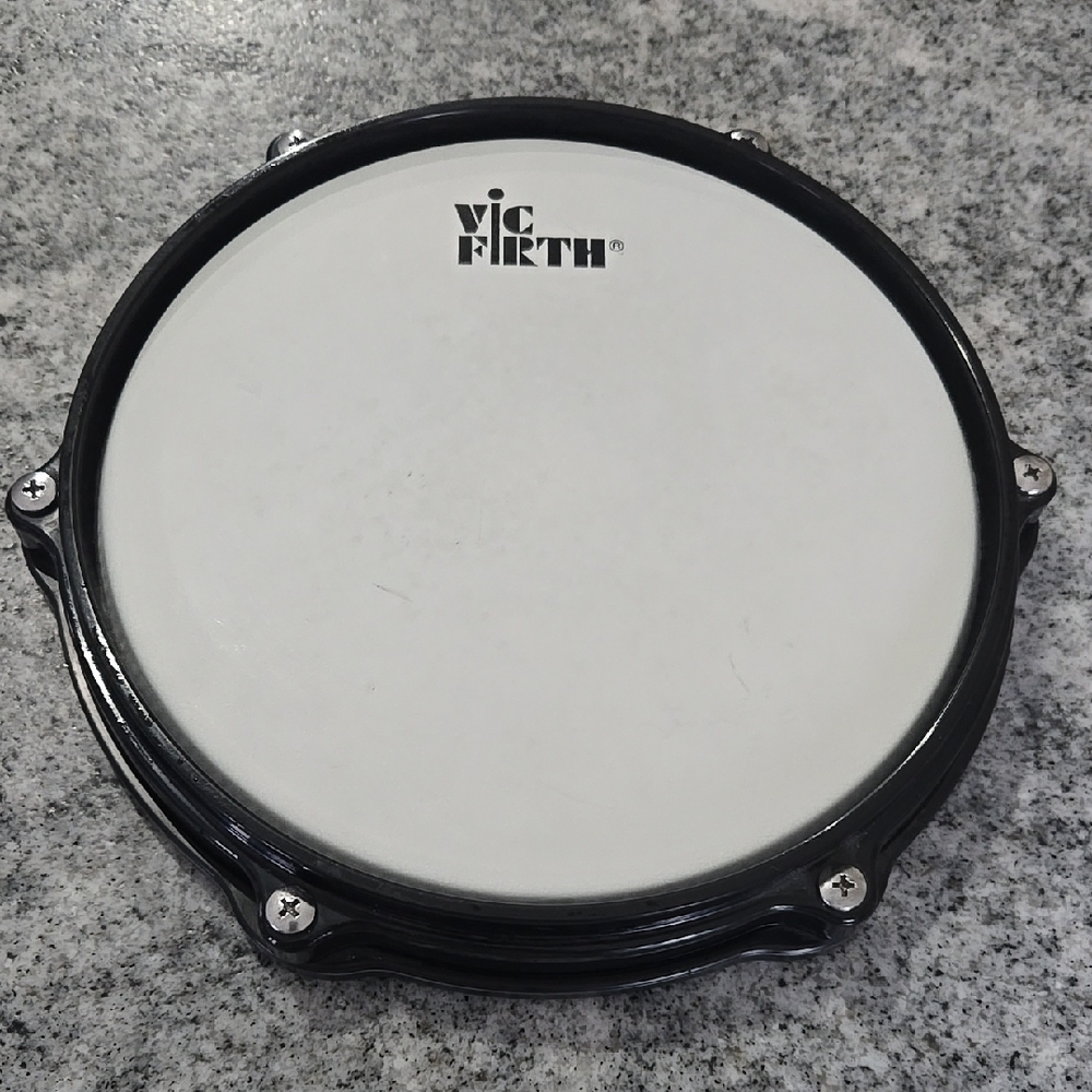Vic Firth 9" Drum Practice Pad Black and White